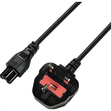 LogiLink Power Cord, BS 1363-IEC C5, black, 1,80m