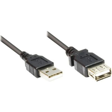 Good Connections USB2.0 verleng A-St.-A-Bu. zwart. 0,3m