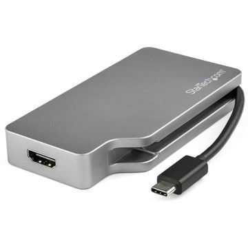 StarTech.com USB-C 4-in-1 multiport video adapter - aluminium