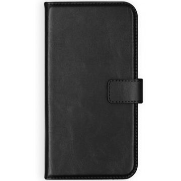 Selencia Echt Lederen Bookcase Samsung Galaxy A71 - Zwart