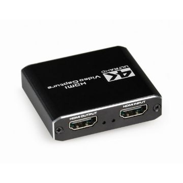gembird USB-HDMI-Grabber, 4K, Pass-Through-HDMI