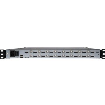 Eaton Tripp Lite Series DisplayPort KVM Console Switch 16-Port 17in LCD Dual Rail 1URM - KVM-console met KVM-schakelaar