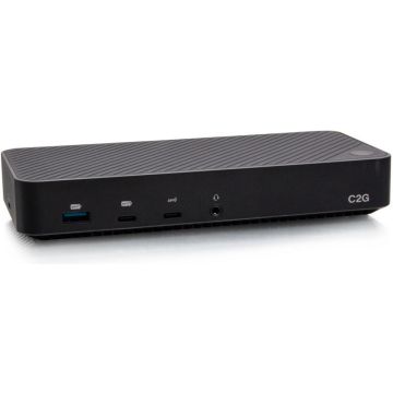 C2G USB-C® 11-in-1 Hybrid DisplayLink and DP Alt Mode Triple 4K Docking Station with HDMI®, DisplayP