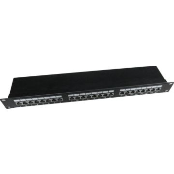 gembird Cat.5E 24 Port geschirmtes Patchpanel, 19'' 1HE