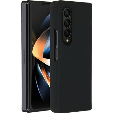 Accezz Liquid Silicone Backcover Samsung Galaxy Z Fold 4 - Zwart