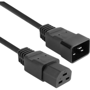 POWERCORD C20 - C21 BK 3.00M. 1 stk