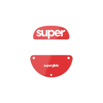 Superglide Version 2 Glass Skates for EndGameGear XM2-WE Red - Muisvoeten
