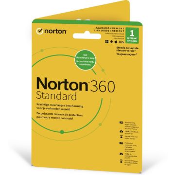 Norton 360 Standard - Inschrijfkaart (1 jaar)