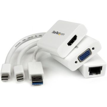 StarTech.com Macbook Air accessoireset - MDP-naar-VGA  HDMI en USB 3.0 gigabit Ethernet-adapter