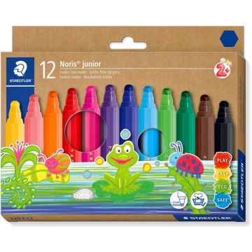 STAEDTLER Fasermaler Noris junior Jumbo 12er-Set retail