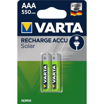 Varta accu RECHARGE Solar AAA HR03 550mAh 2St.