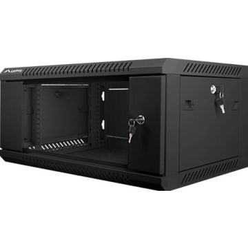 Lanberg Rack Wandbehuizing 19" 4U/600X450 (Flat-Pack) met Glas