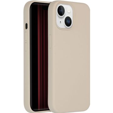 Accezz Liquid Silicone Backcover met MagSafe iPhone 15 - Stone