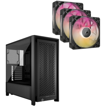 Corsair Case Combo 4 - Corsair Frame 4000D + iCUE Link RX120 Max 3pack