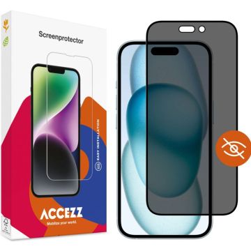 Accezz Gehard Glas Privacy Screenprotector iPhone 14 Pro Max / 15 Plus / 16 Plus