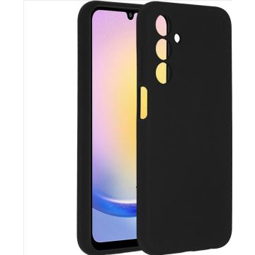 Accezz Liquid Silicone Backcover Samsung Galaxy A25 (5G) - Zwart