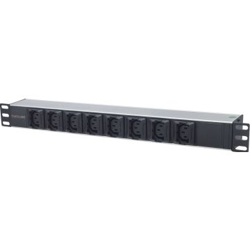 Intellinet 19"" KaltgerÃ¤tebuchse 8-lade C13 PDU met Klammern