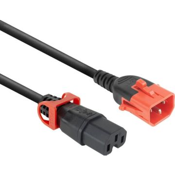 POWERCORD C14DL-C15L BK 2.00M. 1 stk