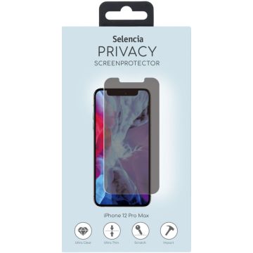 Selencia Gehard Glas Privacy Screenprotector iPhone 12 Pro Max
