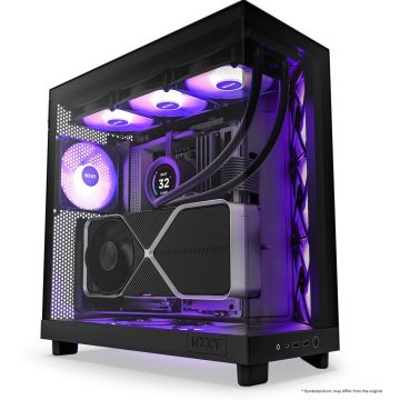NZXT H6 Flow RGB Black - Behuizing