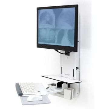 Ergotron StyleView Vertical Lift, Patient Room - Montageset scherm  toetsenbord (verticaal)