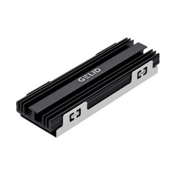 Gelid Solutions HS-M2-SSD-21, Aluminium, Zwart, 72 mm, 23 mm, 10 mm, 28 g
