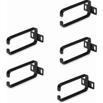 StarTech.com 5-Pack 1U Vertical Cable Management D-Ring Hooks, Cable Manager For 19" Server RacksCabinets, Network Rack Wire Organizers, Cable Guide Rings - Kabelmanagementring (verticaal)