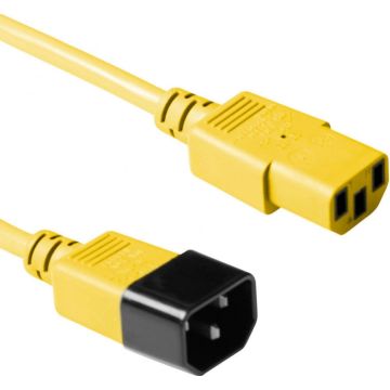 ACT Netsnoer C13 - C14 geel 5 m. 1 stk