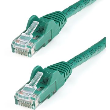 StarTech.com 100ft CAT6 Cable, 10 Gigabit Snagless RJ45 650MHz 100W PoE Cat 6 Patch Cord, 10GbE UTP CAT6 Network Cable, Green CAT6 Ethernet Cable, Fluke TestedWiring is UL CertifiedTIA - Category 6