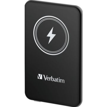 Verbatim Charge 'n' Go Magnetische Draadloze Power Bank 5000mAh Zwart - Draadloze Power Bank