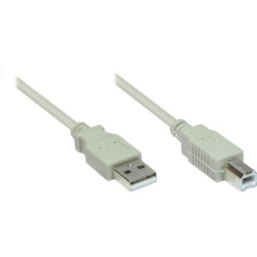 Good Connections USB2.0 Kabel A-B grijs 5m
