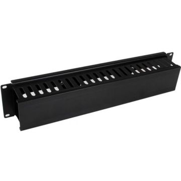 StarTech.com 2U horizontaal rack vingergoot kabelmanagement paneel met afdekking - Beheerpaneel rekkabel