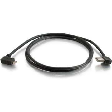 C2G USB 2.0 A Right Angle to Micro-USB B Right Angle Cable - USB-kabel