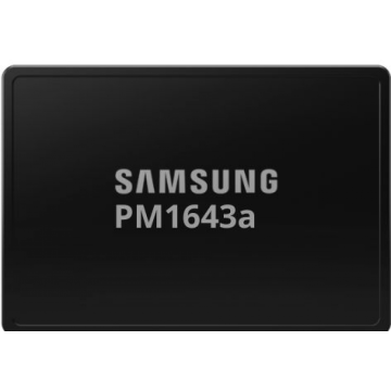 Samsung PM1643A, 3,84 TB, 2.5", 2100 MB/s, 12 Gbit/s