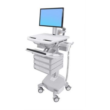 Ergotron StyleView Cart with LCD Pivot, LiFe Powered, 3 Drawers - Wagen