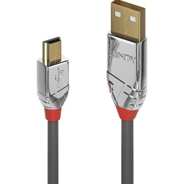 Lindy USB 2.0 Kabel Type A/Mini-B Cromo Line M/M 5m