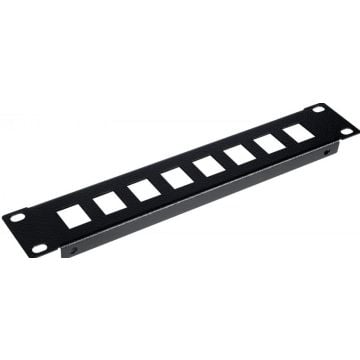 Equip Patchpanel 10" met Keystone Montage 1U, zwart