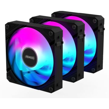 GIGABYTE EZ CHAIN FAN 120 ICE Black 3-pack - Ventilator