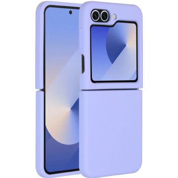 Accezz Liquid Silicone Backcover Samsung Galaxy Z Flip 6 - Paars