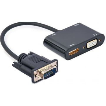 gembird VGA auf HDMI/Audio-Adapter, zwart