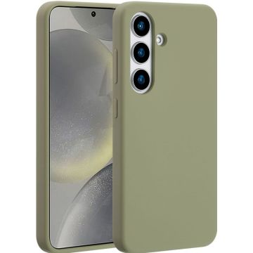 Accezz Liquid Silicone Backcover met MagSafe Samsung Galaxy S25 - Cooper Green