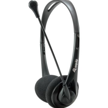 Equip Klinke-Headset 245302 Mikro Stereo sw