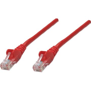 Intellinet Patchkabel RJ45 U/UTP Cat5e 10m Hebelschutz rot