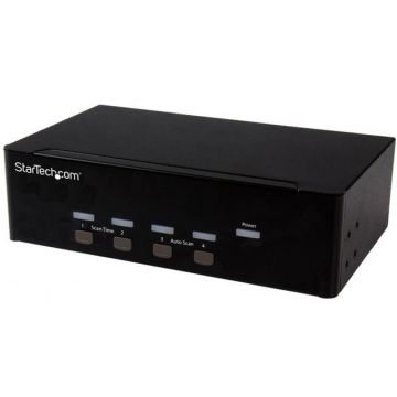 StarTech.com 4 poorts KVM switch met dubbele VGA - 2 poorts USB 2.0 hub
