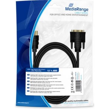 MediaRange HDMI auf DVI Anschlussk. 2.0m schwarz