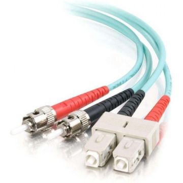 C2G SC-ST 10Gb 50125 OM3 Duplex Multimode PVC Fiber Optic Cable (LSZH) - Netwerkkabel