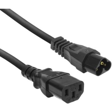 POWERCORD C6 - C13 BK 0.2M. 1 stk