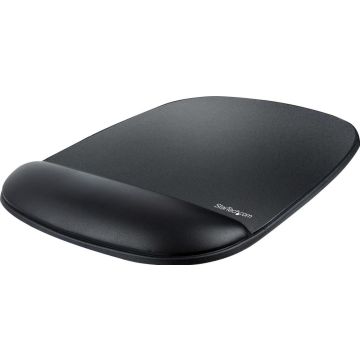 StarTech.com Mouse Pad with Hand rest, 6.7x7.1x 0.8 in (17x18x2cm), Ergonomic Mouse Pad with Wrist Support, Desk Wrist Pad w Non-Slip PU Base for OfficeHomeComputerLaptop - Cushioned Gel Mouse Pad w Palm Rest