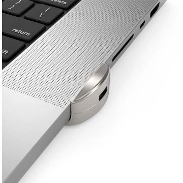 Compulocks Ledge Lock Adapter for MacBook Air 13" M2-M4 Silver - Beveiligingsadapter slotsleuf