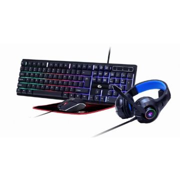 gembird 4-in-1-Gaming-Kit met Hintergrundbel. US-Layout